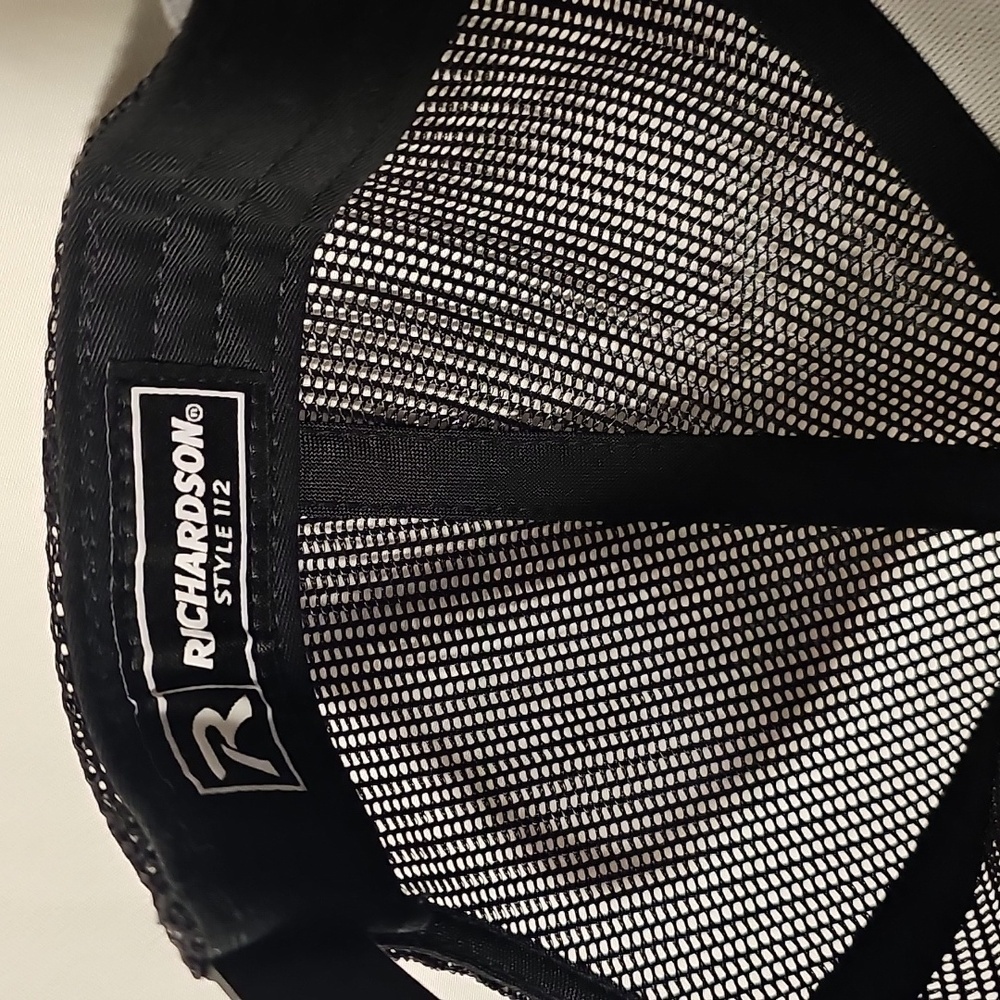 Richardson Style 112 FAFO Gray Fabric with Black Mesh Trucker Cap Hat OS - Picture 2 of 6